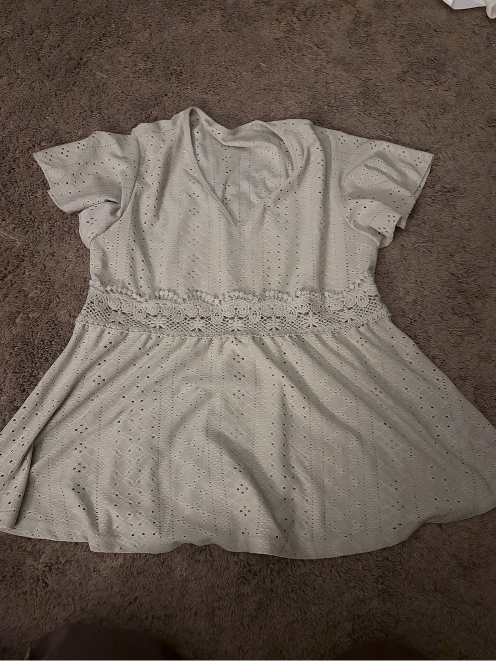 Cream colored lace SHIEN top